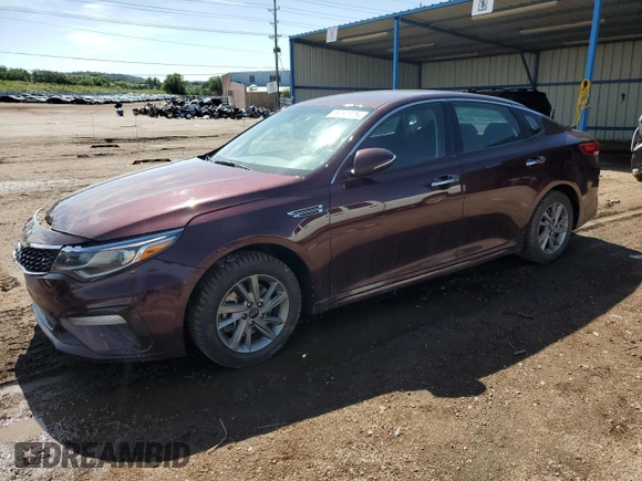 2020 Kia Optima LX with VIN 5XXGT4L39LG385080, listed as a Copart auction lot 58783875 with 117,126 mi miles and Salvage title. Bid and sale history available at DreamBid. Image 1.