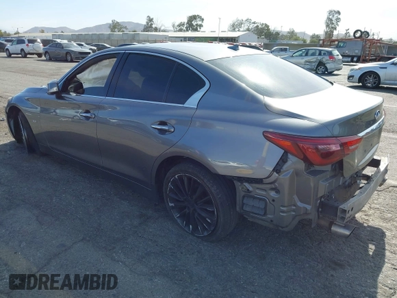 2018 Infiniti Q50 Sport with VIN JN1EV7AP5JM366187, listed as a IAAI auction lot 40753223 with 104,765 mi miles and . Bid and sale history available at carsss.com. Image 3.