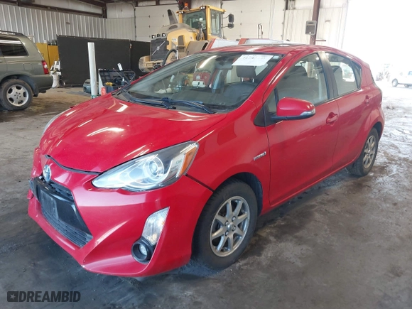 2015 Toyota Prius c One with VIN JTDKDTB3XF1108456, listed as a IAAI auction lot 41743379 with 132,265 mi miles. Bid and sale history available at carsss.com. Image 2.