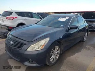 2012 Infiniti G37 Sedan Journey with VIN JN1CV6AP4CM627295, listed as a IAAI auction lot 41270651 with 1 mi miles. Bid and sale history available at carsss.com. Image 2.