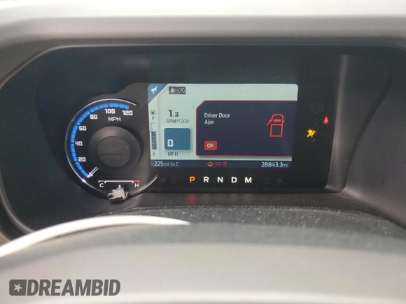 2022 Ford Bronco with VIN 1FMEE5DP0NLA81692, listed as a Copart auction lot 46881445 with 28,843 mi miles and Salvage Title. Bid and sale history available at DreamBid. Image 9.