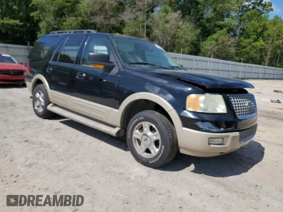 2006 Ford Expedition Eddie Bauer with VIN 1FMFU17556LA63250, listed as a Copart auction lot 61906595 with 151,047 mi miles and Salvage title. Bid and sale history available at DreamBid. Image 4.