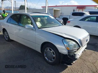 2001 Lexus LS 430 with VIN JTHBN30F110031449, listed as a IAAI auction lot 41681774 with 93,235 mi miles. Bid and sale history available at carsss.com. Image 1.