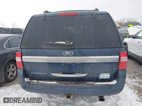 2015 Ford Expedition Max Platinum with VIN 1FMJK1MT3FEF26302, listed as a IAAI auction lot 41286061 with 147,659 mi miles and . Bid and sale history available at DreamBid. Image 16.