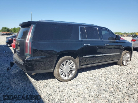 2016 Cadillac Escalade ESV Platinum z VIN 1GYS4KKJ1GR412121, wystawiony jako Copart lot #49411105 z przebiegiem 123 103 mil mil oraz Szkoda całkowita • Salvage title. Historia ofert i sprzedaży dostępna na DreamBid. Obrazek 3.