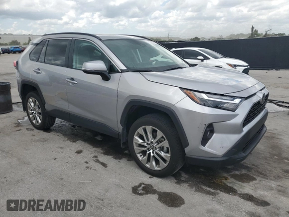 2024 Toyota RAV4 XLE Premium with VIN 2T3C1RFV7RC274727, listed as a Copart auction lot 60647645 with 21,390 mi miles and Salvage title. Bid and sale history available at DreamBid. Image 4.