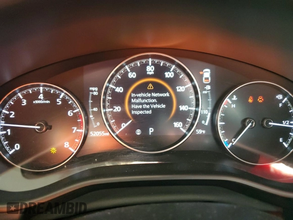 2022 Mazda 3 2.5 Turbo with VIN JM1BPBAY2N1502028, listed as a Copart auction lot 80919194 with 52,055 mi miles and Salvage Title. Bid and sale history available at DreamBid. Image 9.