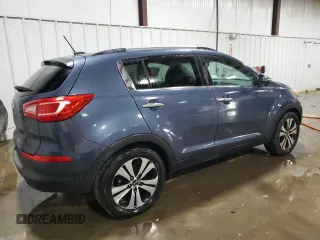 2011 Kia Sportage EX with VIN KNDPCCA22B7041389, listed as a Copart auction lot 60989105 with 98,542 mi miles and Salvage title. Bid and sale history available at DreamBid. Image 3.