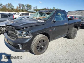 2018 Ram 1500 Express with VIN 3C6JR7AT9JG171586, listed as a Copart auction lot 76123204 with 29,966 mi miles and Salvage title. Bid and sale history available at DreamBid. Image 1.