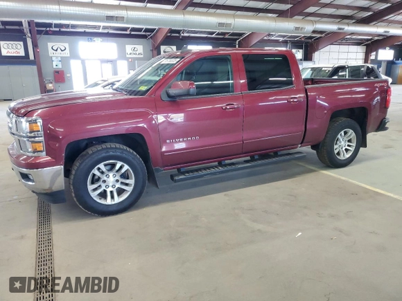 2015 Chevrolet Silverado 1500 LT with VIN 3GCUKREC5FG235937, listed as a Copart auction lot 55730335 with 201,044 mi miles and Clean Title. Bid and sale history available at DreamBid. Image 1.