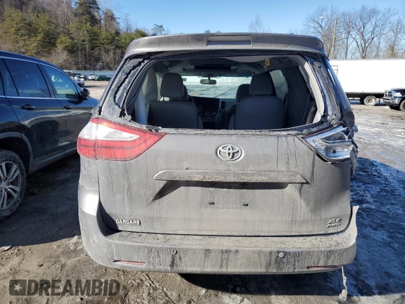 2017 Toyota Sienna with VIN 5TDDZ3DC1HS179848, listed as a Copart auction lot 42428935 with 90,137 mi miles and Salvage Title. Bid and sale history available at DreamBid. Image 6.