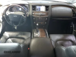 2012 Infiniti QX56 7-passenger with VIN JN8AZ2NF8C9515013, listed as a Copart auction lot 73123884 with 124,300 mi miles and Salvage Title. Bid and sale history available at carsss.com. Image 8.