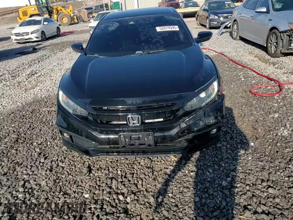 2019 Honda Civic Sedan Sport with VIN 19XFC2F88KE015317, listed as a Copart auction lot 52079595 with 134,652 mi miles and Salvage Title. Bid and sale history available at carsss.com. Image 13.