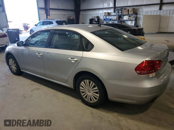2015 Volkswagen Passat S with VIN 1VWAS7A36FC005031, listed as a Copart auction lot 52231825 with 168,247 mi miles and Clean title. Bid and sale history available at DreamBid. Image 2.