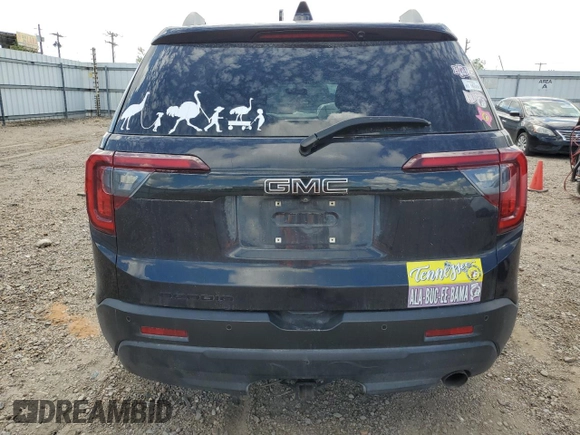2021 GMC Acadia SLE with VIN 1GKKNKLA2MZ139157, listed as a Copart auction lot 77815924 with 73,008 mi miles and Salvage Title. Bid and sale history available at DreamBid. Image 6.
