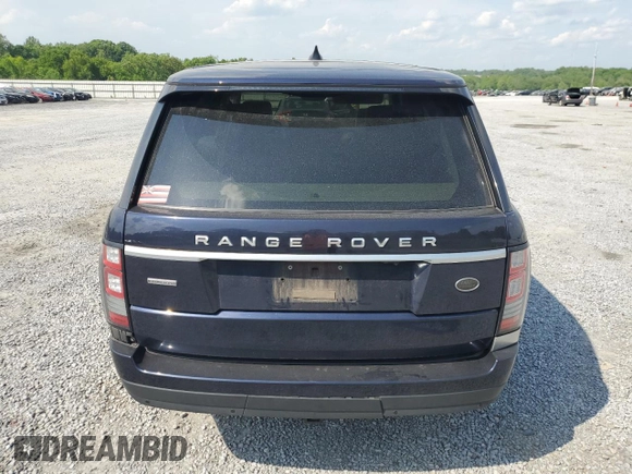 2017 Land Rover Range Rover with VIN SALGS2FE5HA324390, listed as a Copart auction lot 54923095 with 109,116 mi miles and Salvage title. Bid and sale history available at DreamBid. Image 6.