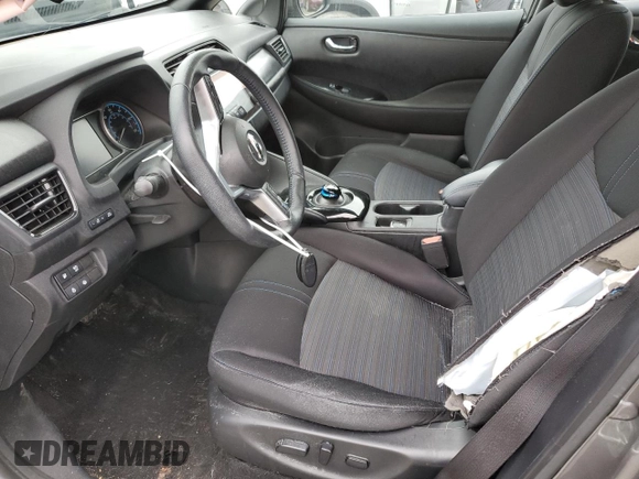 2022 Nissan LEAF SV Plus with VIN 1N4BZ1CV7NC562646, listed as a Copart auction lot 80796494 with 45,477 mi miles and Salvage Title. Bid and sale history available at DreamBid. Image 7.