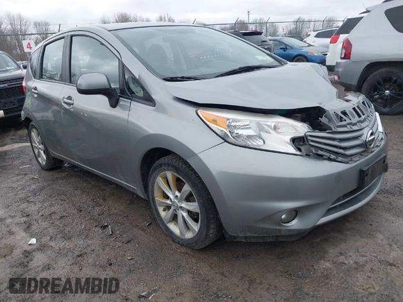 2014 Nissan Note S Plus z VIN 3N1CE2CP0EL383924, wystawiony jako IAAI lot #41729143 z przebiegiem 129 561 mil mil oraz . Historia ofert i sprzedaży dostępna na DreamBid. Obrazek 1.