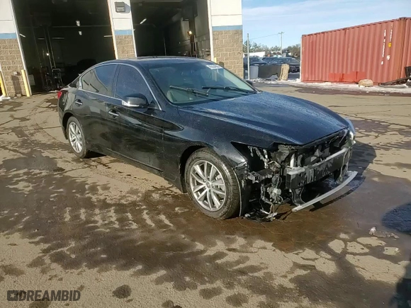 2017 Infiniti Q50 3.0t Premium with VIN JN1EV7AR3HM841556, listed as a Copart auction lot 45534865 with 109,342 mi miles and Salvage Title. Bid and sale history available at carsss.com. Image 14.