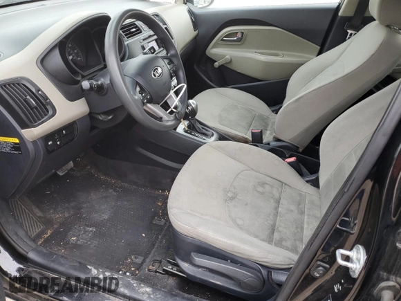 2014 Kia Rio LX with VIN KNADM4A32E6400150, listed as a Copart auction lot 43740215 with 168,310 mi miles and Salvage Title. Bid and sale history available at carsss.com. Image 7.