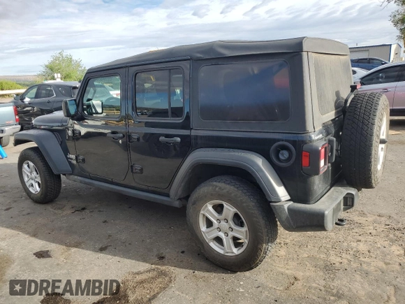2021 Jeep Wrangler Unlimited Sport with VIN 1C4HJXDG5MW509925, listed as a Copart auction lot 56345885 with 25,549 mi miles and Salvage title. Bid and sale history available at DreamBid. Image 2.