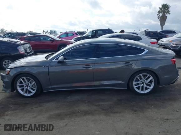 2023 Audi A5 Sportback S line Premium Plus with VIN WAUFACF50PA040074, listed as a IAAI auction lot 41933197 with 21,871 mi miles and . Bid and sale history available at DreamBid. Image 15.
