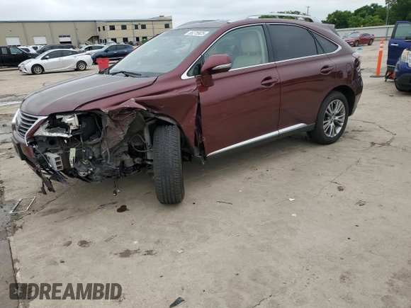 2014 Lexus RX 350 with VIN JTJZK1BA8E2418893, listed as a Copart auction lot 55275925 with 103,162 mi miles and Salvage Title. Bid and sale history available at DreamBid. Image 1.