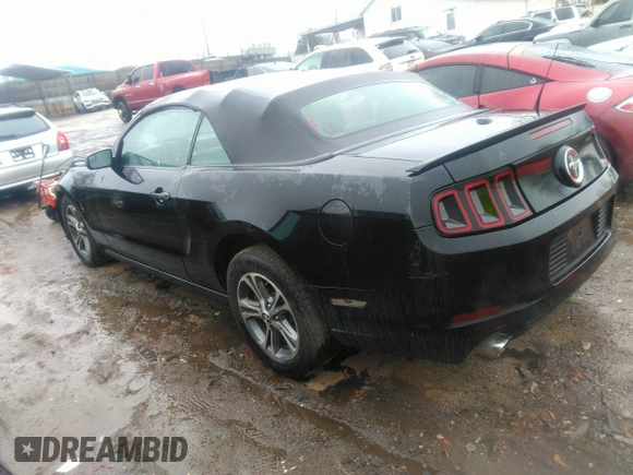 2014 Ford Mustang V6 with VIN 1ZVBP8EM8E5262595, listed as a IAAI auction lot 41754844 with 187,459 mi miles. Bid and sale history available at carsss.com. Image 3.