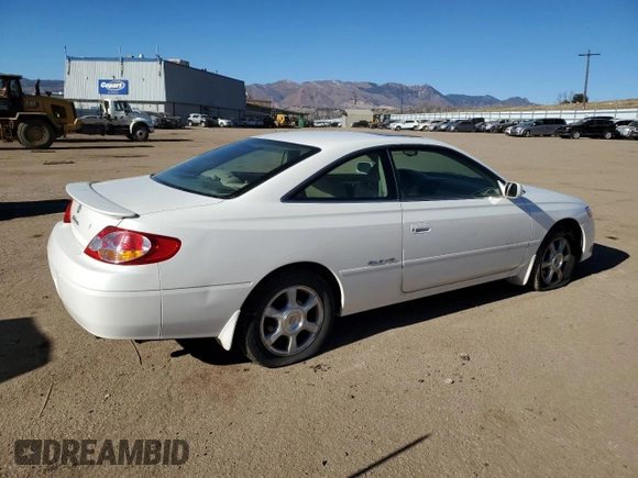 2002 Toyota Solara SE with VIN 2T1CF28PX2C599393, listed as a Copart auction lot 83866384 with 192,882 mi miles and Clean Title. Bid and sale history available at DreamBid. Image 3.