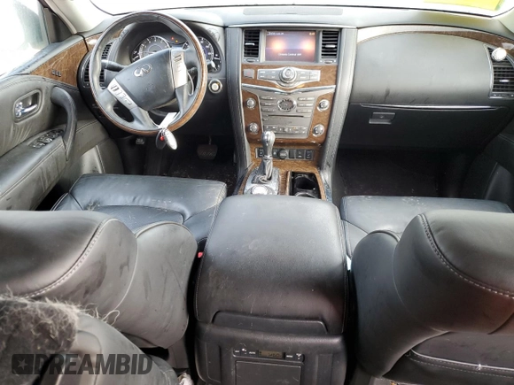 2017 Infiniti QX80 with VIN JN8AZ2NE8H9161010, listed as a Copart auction lot 72314114 with 63,025 mi miles and Salvage Title. Bid and sale history available at carsss.com. Image 8.