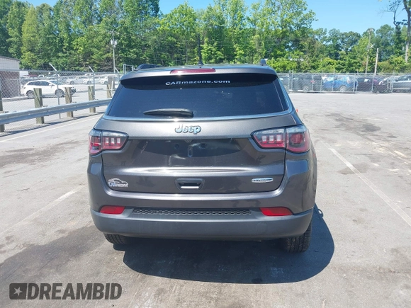 2018 Jeep Compass Altitude with VIN 3C4NJCBB1JT461649, listed as a IAAI auction lot 42206406 with 75,464 mi miles and . Bid and sale history available at DreamBid. Image 16.
