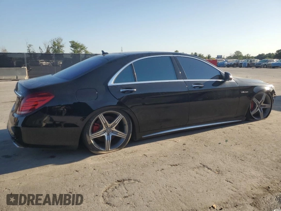 2016 Mercedes-Benz S-Class AMG S 63 with VIN WDDUG7JB4GA237137, listed as a Copart auction lot 53655765 with 87,258 mi miles and Clean Title. Bid and sale history available at carsss.com. Image 3.