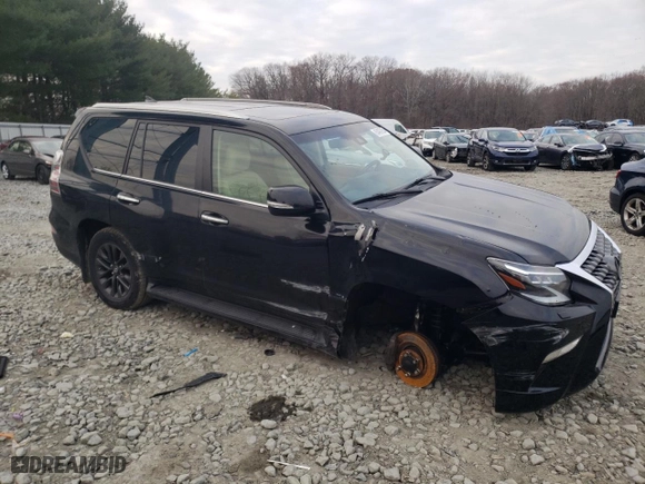 2020 Lexus GX with VIN JTJAM7BX4L5267142, listed as a Copart auction lot 83497284 with 54,043 mi miles and Salvage Title. Bid and sale history available at carsss.com. Image 4.