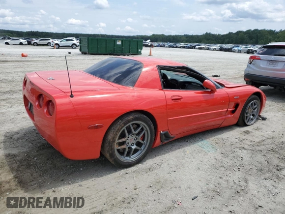 2003 Chevrolet Corvette Z06 with VIN 1G1YY12S335131407, listed as a Copart auction lot 65224744 with 125,589 mi miles and Salvage Title. Bid and sale history available at carsss.com. Image 3.