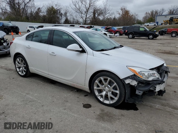 2017 Buick Regal GS with VIN 2G4GT5GX4H9135713, listed as a Copart auction lot 80759614 with 98,998 mi miles and Salvage title. Bid and sale history available at DreamBid. Image 4.