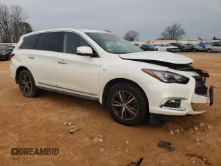 2019 Infiniti QX60 Luxe with VIN 5N1DL0MM7KC526872, listed as a Copart auction lot 43431365 with 123,058 mi miles and Salvage Title. Bid and sale history available at DreamBid. Image 4.