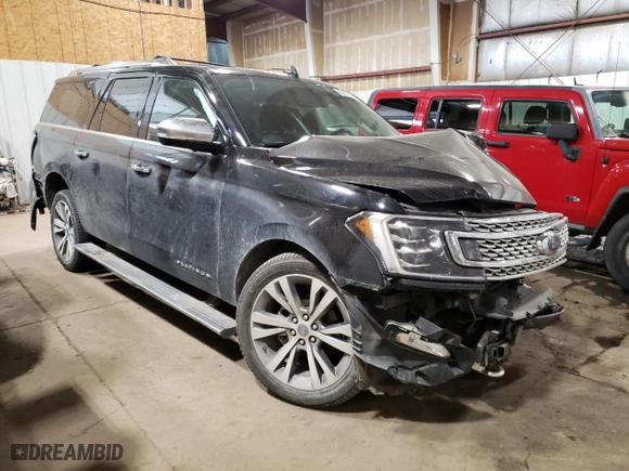 2020 Ford Expedition Max Platinum with VIN 1FMJK1MT0LEA95607, listed as a Copart auction lot 55231324 with 59,241 mi miles and Non Repairable. Bid and sale history available at carsss.com. Image 4.