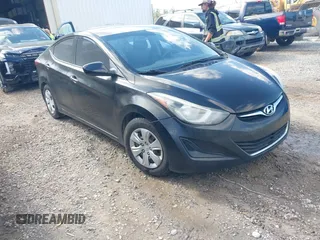2016 Hyundai Elantra Limited with VIN KMHDH4AE4GU646118, listed as a IAAI auction lot 41766154 with 1 mi miles. Bid and sale history available at carsss.com. Image 1.