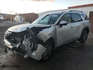 2024 Nissan Pathfinder SV with VIN 5N1DR3BAXRC296506, listed as a Copart auction lot 45671725 with 12,089 mi miles and Non Repairable. Bid and sale history available at carsss.com. Image 1.