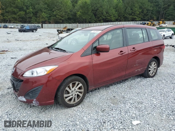 2012 Mazda 5 Sport with VIN JM1CW2BL6C0112031, listed as a Copart auction lot 71823644 with 254,294 mi miles and Salvage Title. Bid and sale history available at DreamBid. Image 1.