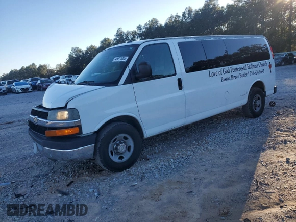 2013 Chevrolet Express Passenger LT с VIN 1GAZG1FG9D1113161, выставлен на аукционе Copart как лот 46314085 с пробегом 134 960 миль миль и Списание • Salvage title. История ставок и продаж доступна на DreamBid. Изображение 1.