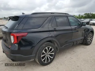 2020 Ford Explorer ST with VIN 1FM5K8GC1LGA80124, listed as a Copart auction lot 54865575 with 95,477 mi miles and Salvage Title. Bid and sale history available at carsss.com. Image 3.