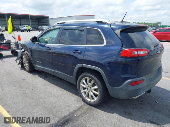 2015 Jeep Cherokee Limited with VIN 1C4PJLDS0FW602525, listed as a IAAI auction lot 42114915 with 194,530 mi miles and . Bid and sale history available at DreamBid. Image 3.