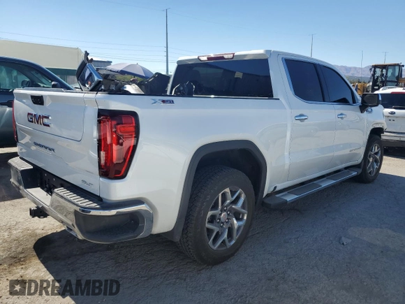 2023 GMC Sierra 1500 SLT z VIN 3GTUUDE83PG267733, wystawiony jako Copart lot #61530004 z przebiegiem 21 446 mil mil oraz Szkoda całkowita • Salvage title. Historia ofert i sprzedaży dostępna na DreamBid. Obrazek 3.