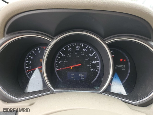 2012 Nissan Murano SV with VIN JN8AZ1MW8CW210804, listed as a Copart auction lot 51558744 with 106,806 mi miles and Salvage Title. Bid and sale history available at carsss.com. Image 9.