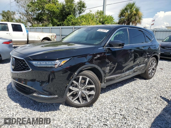2022 Acura MDX Technology with VIN 5J8YD9H44NL009259, listed as a Copart auction lot 64273575 with 40,217 mi miles and Salvage title. Bid and sale history available at DreamBid. Image 1.