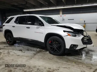 2018 Chevrolet Traverse Premier z VIN 1GNERKKW8JJ109978, wystawiony jako Copart lot #51374415 z przebiegiem 147 029 mil mil oraz Szkoda całkowita • Salvage title. Historia ofert i sprzedaży dostępna na DreamBid. Obrazek 4.