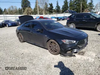 2021 Mercedes-Benz CLA 45 AMG with VIN W1K5J5DB2MN196095, listed as a Copart auction lot 46981234 with 30,705 mi miles and . Bid and sale history available at DreamBid. Image 4.