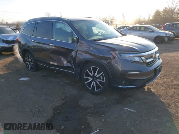 2019 Honda Pilot Touring 7-Passenger with VIN 5FNYF6H69KB050235, listed as a IAAI auction lot 41782057 with 85,907 mi miles. Bid and sale history available at carsss.com. Image 1.