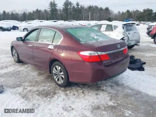 2013 Honda Accord Sdn LX with VIN 1HGCR2F37DA215960, listed as a IAAI auction lot 41557409 with 143,872 mi miles. Bid and sale history available at carsss.com. Image 3.